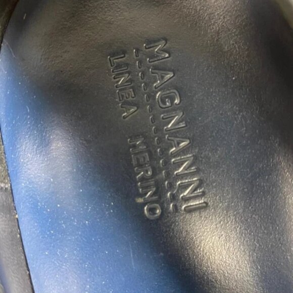 Magnanni Linea Merino 16980 Black Leather Loafers Slip On Dress Shoes Men's 12 M - Picture 7 of 11